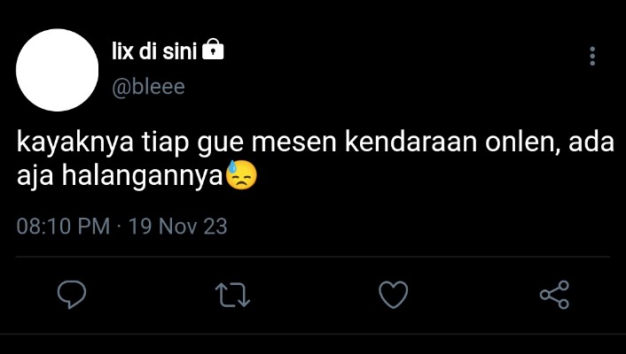 AUzrck's tweet photo. [ KANG OJOL AU ]

-Masih dengan flx yang sedang menghadapi duniyah-

1. Kali ini oknum yg bersangkutan malah kesasar😌 https://t.co/G72RzhhHIK