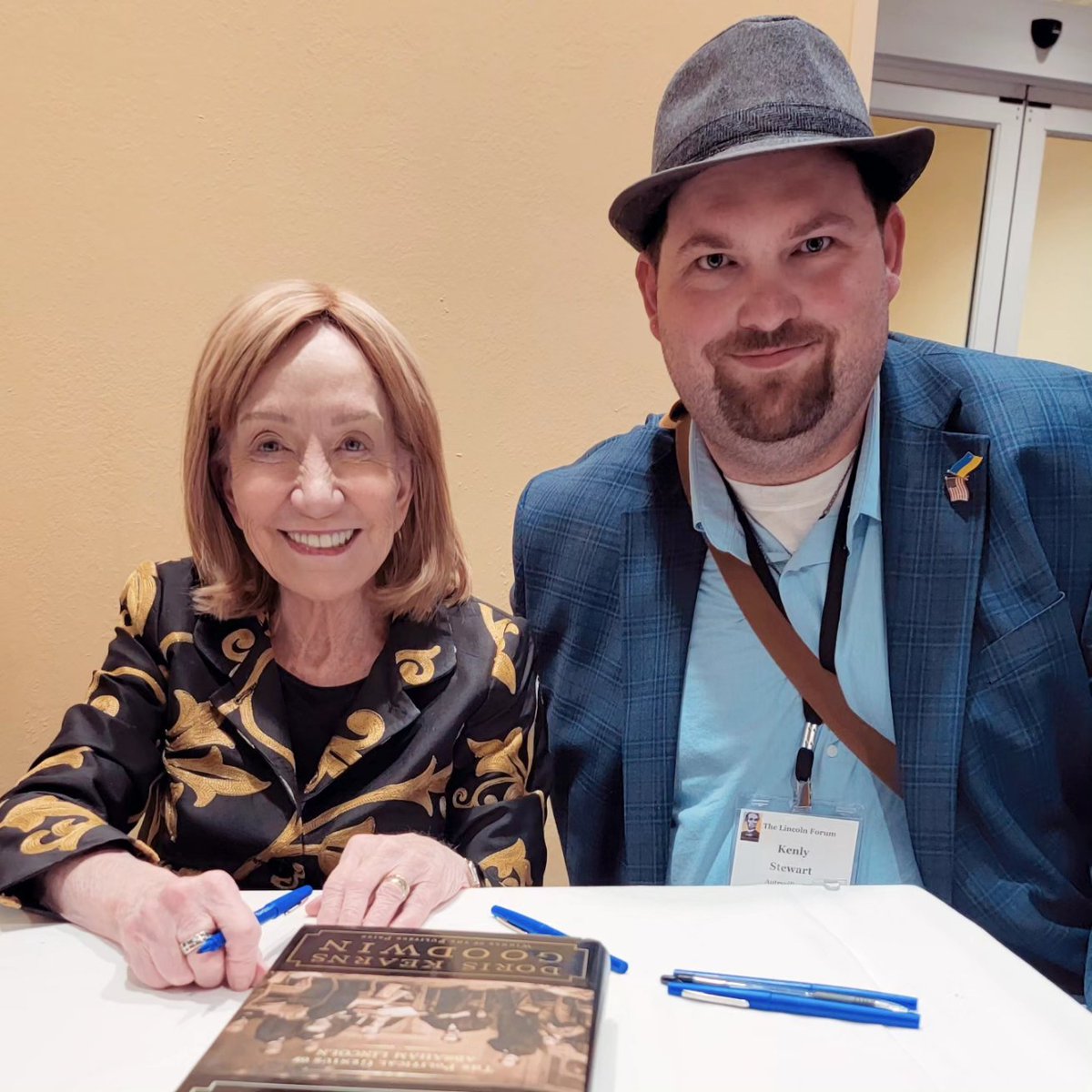 StewartKenly's tweet image. My first Lincoln Forum (@TheLincolnForum) has come to an end. It will not be my last. I have endless highlights from the last three days, but I must begin with the ending: I met THE @DorisKGoodwin last night and now have an autographed copy of Team of Rivals. #nerdcrush #fanboy