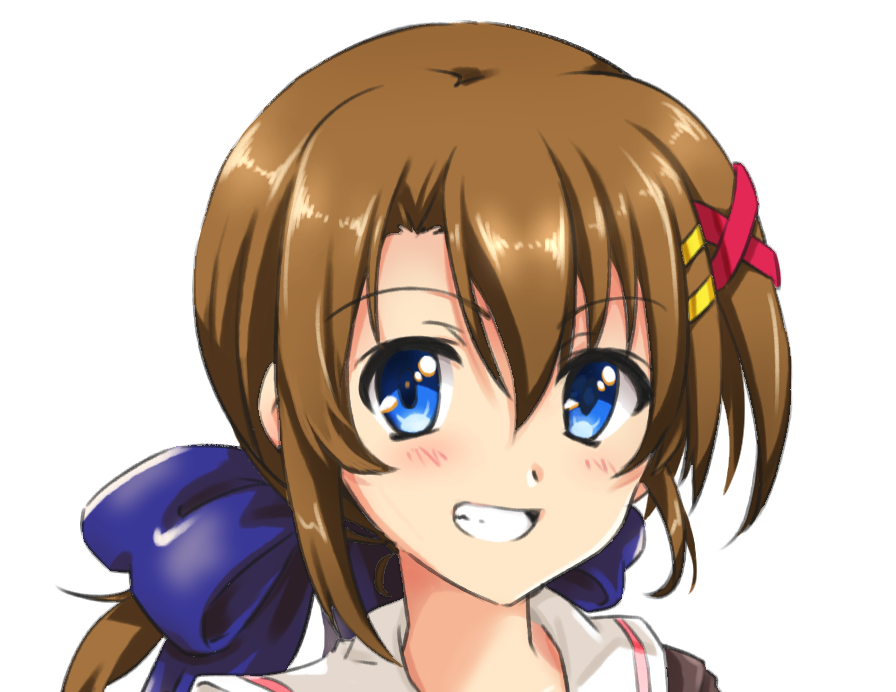 八神はやて 「八神描き終わったでござる( ˙꒳˙  )b<イエーイ(頭だけチラ見せ 」|サンぽん＠東京🍺🍻🍻のイラスト