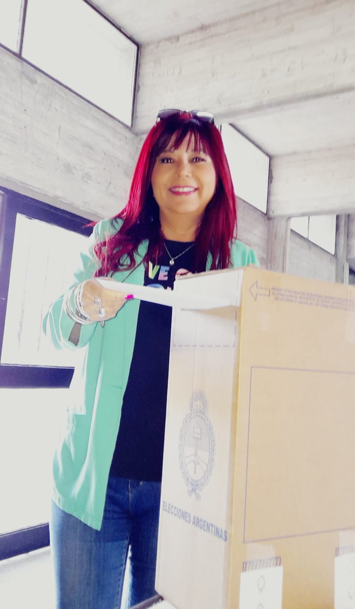 Emití mi sufragio con la alegría de un día democrático!

Por los 30.000 compañeros y compañeras desaparecidos.as!
Por mi Patria Argentina!
Por los Derechos Conquistados!

#VotePorMi🇦🇷🇦🇷🇦🇷

 #Argentina 
#EntreRios#Elecciones
#2023