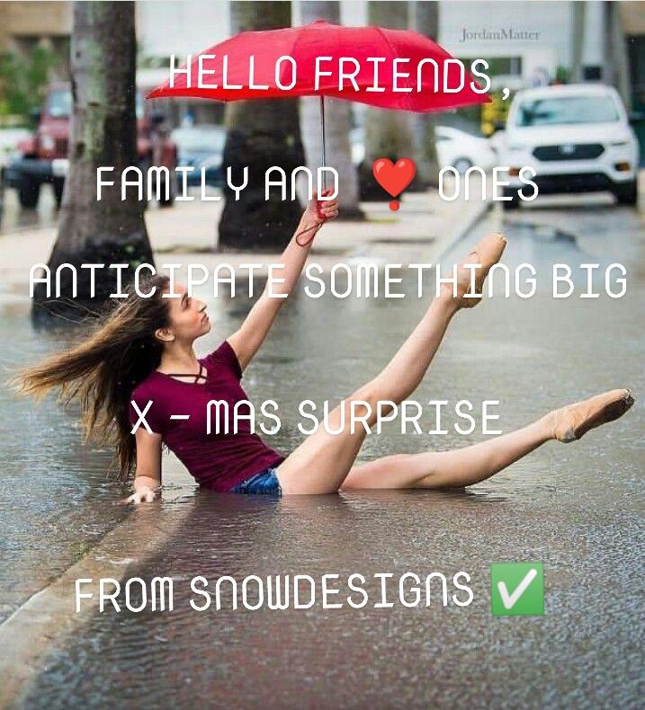 _snowdesigns's tweet photo. Hi ✅

Hello Friends, Family &amp; Love(❣️) Ones, 

Anticipate Something Big 💟
X - Mas Surprise
From @_snowdesigns 

#Stay_
#Love https://t.co/acyleuyNHU