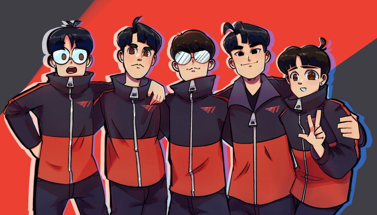 In ’22 I started drawing this before Worlds, and when procrastination got the best of me, I took it with me to SF for Worlds Finals to finish after T1 won. After T1 lost, I promised I’d finish it if they won in ‘23. I’M SO HAPPY!! Congratulations <a href="/T1LoL/">T1 LoL</a>! #ZOFGK #T1WINWORLDS2023