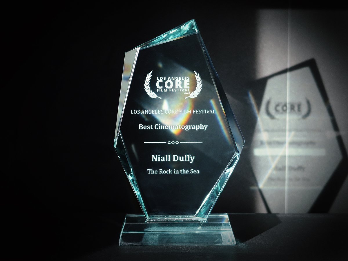 It is a pleasure to be presented the BEST CINEMATOGRAPHY award for "THE ROCK IN THE SEA" at LA Core Film Festival.

We appreciate the acknowledgment for all the hard work that went into crafting the visual elements of the film. Thanks to the LACFF team and judges.