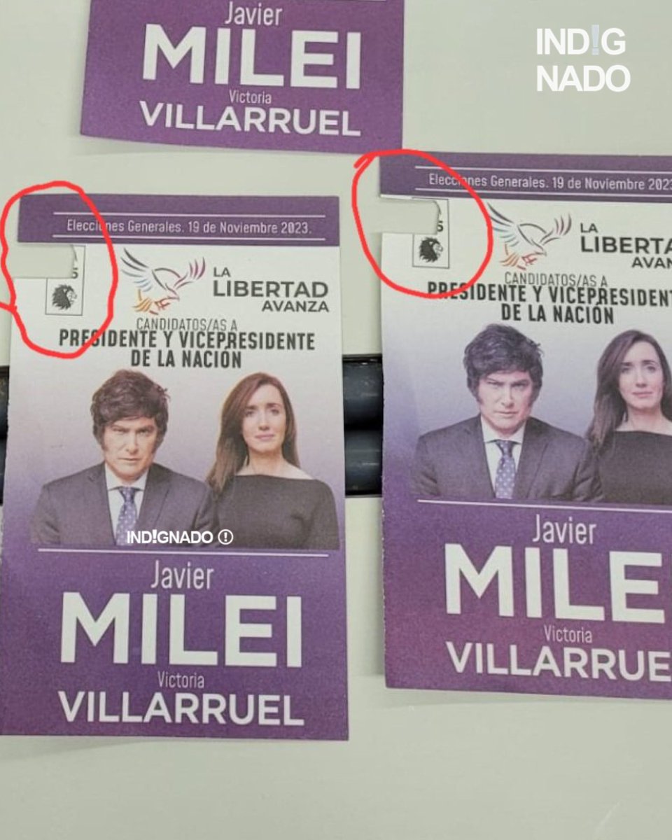 URGENTE!! Están cortando boletas de Milei - Villaruel en la parte del número de lista. 

VIRALIZAR AL MÁXIMO 👇👇👇