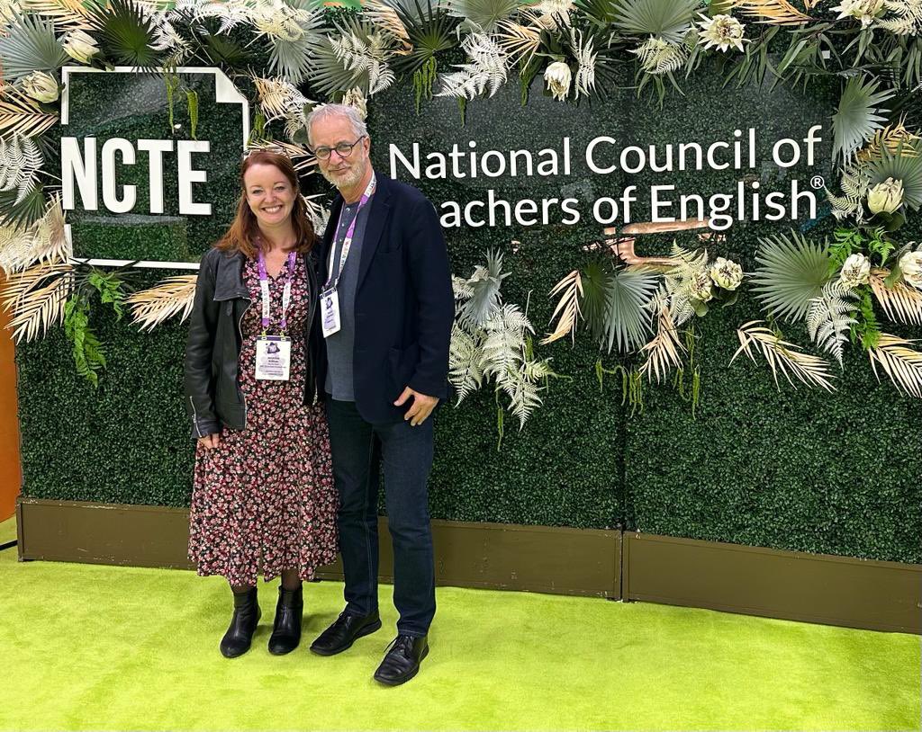 Loved getting the chance to meet <a href="/danfeigelson/">Dan Feigelson</a> in person yesterday at #NCTE23! Looking forward to collaborating together with <a href="/EKC_Literacy/">Erin Kent Consulting</a> and <a href="/TheASDoha/">American School Doha</a>!