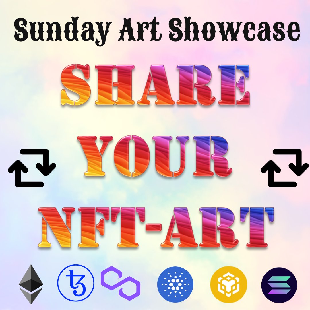 pinwheelinghoca's tweet photo. Sunday Funday Free Art Showcase Thread
Collectors Always Check This Post 
Shill Show or Share Your Art NFT nfts workpiece
Artwork 1/1 new drop Editions 
Drop Link post here price and marketplace
abstract AI pfp collection project tezos eth objkt opensea tag repost buying sold 3d https://t.co/1fnqO9wBOi