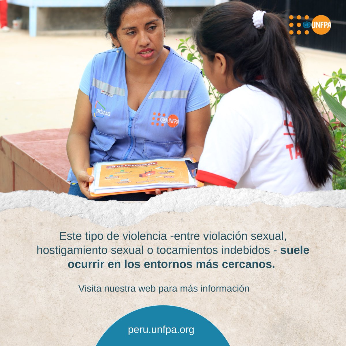 UNFPAPeru's tweet photo. 🚨 En el Perú, la violencia impacta las vidas de miles de niñas y adolescentes.

Hoy, en el Día Nacional de la Eliminación de la Violencia Sexual contra Niñas, Niños y Adolescentes, compartimos algunos datos sobre esta realidad. 👇🏽

🔗 Revisa y comparte: https://t.co/3hMxyQtNW1

¡Aceleremos esfuerzos por el derecho de las niñas a crecer libres de violencia! #NiñasNoMadres