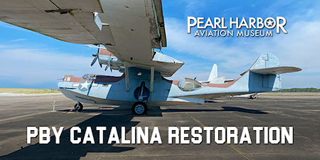 pamackerson's tweet image. Help us restore a WW2 PBY Catalina.  Every dollar will make a difference and get us closer to displaying this historic PBY Catalina flying boat on the hangar floor telling the visitor the significant role it played in the war in the Pacific. pearlharboraviationmuseum.org/join-give/pby-… #PBY #WW2