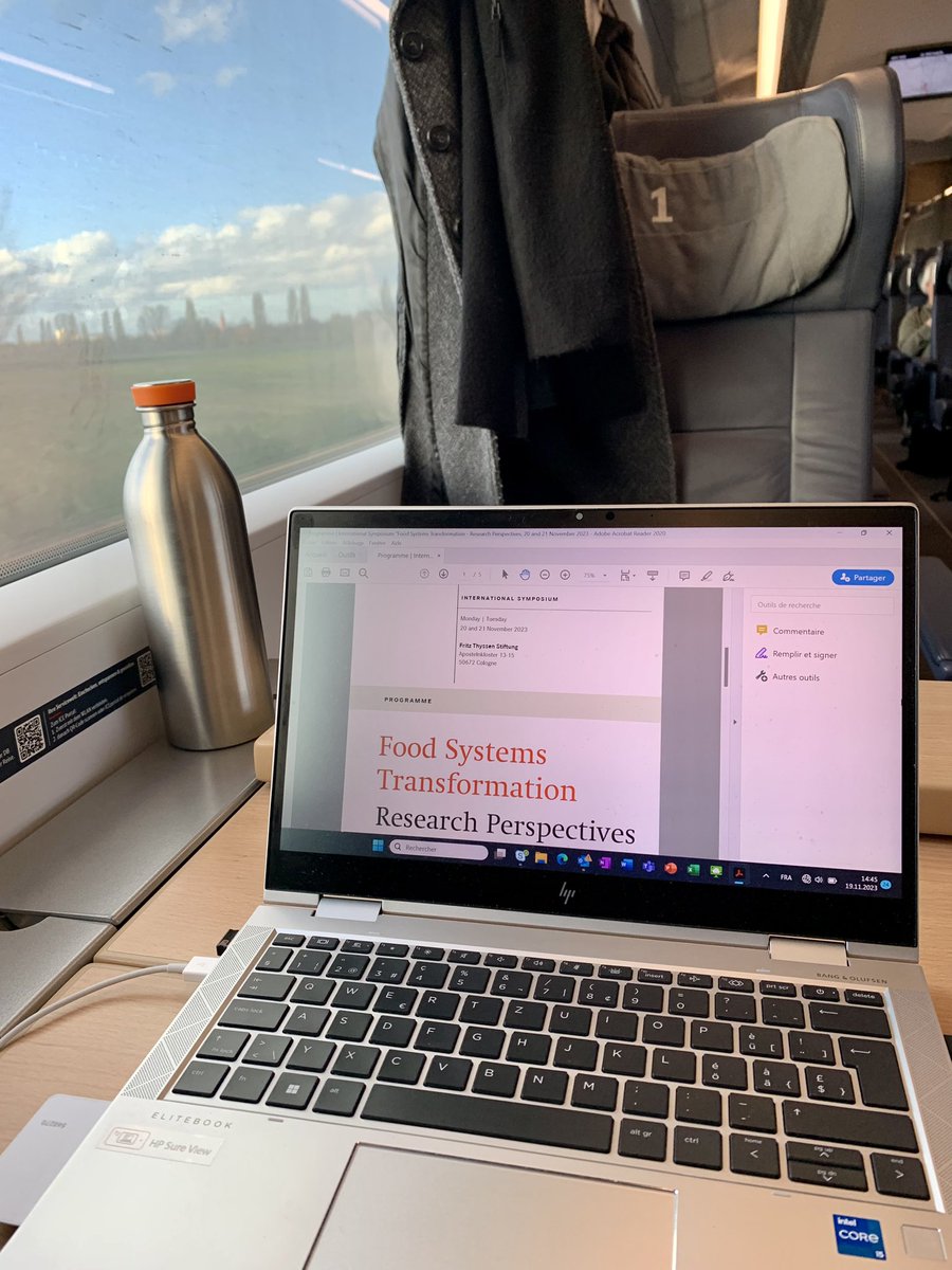 En route to Cologne for the International Symposium Food System Transformation Research Perspectives. I am really looking forward to attend and moderate the World Cafe on Transdisciplinarity <a href="/agroscope/">Agroscope</a> #sustainability #innovation #transformation #food #feed