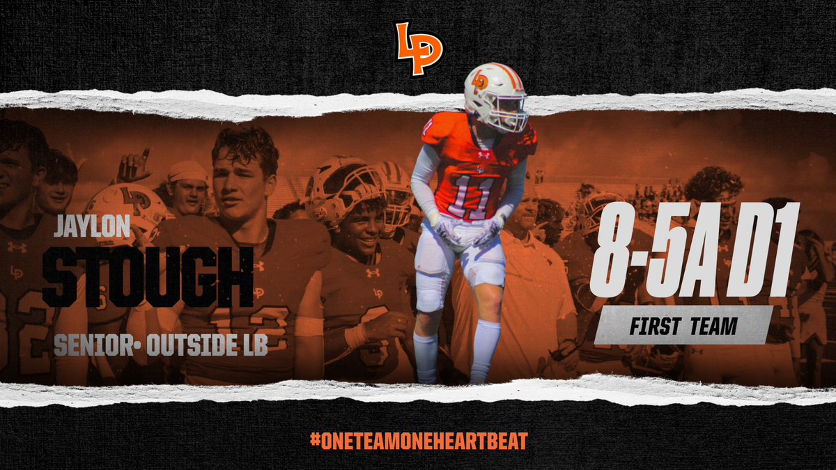 First Team Outside Linebacker. #OneTeamOneHeartbeat