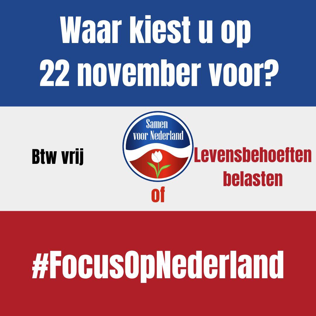 Stem lijst 23.
Stem Samen voor Nederland.
#verkiezingen2023