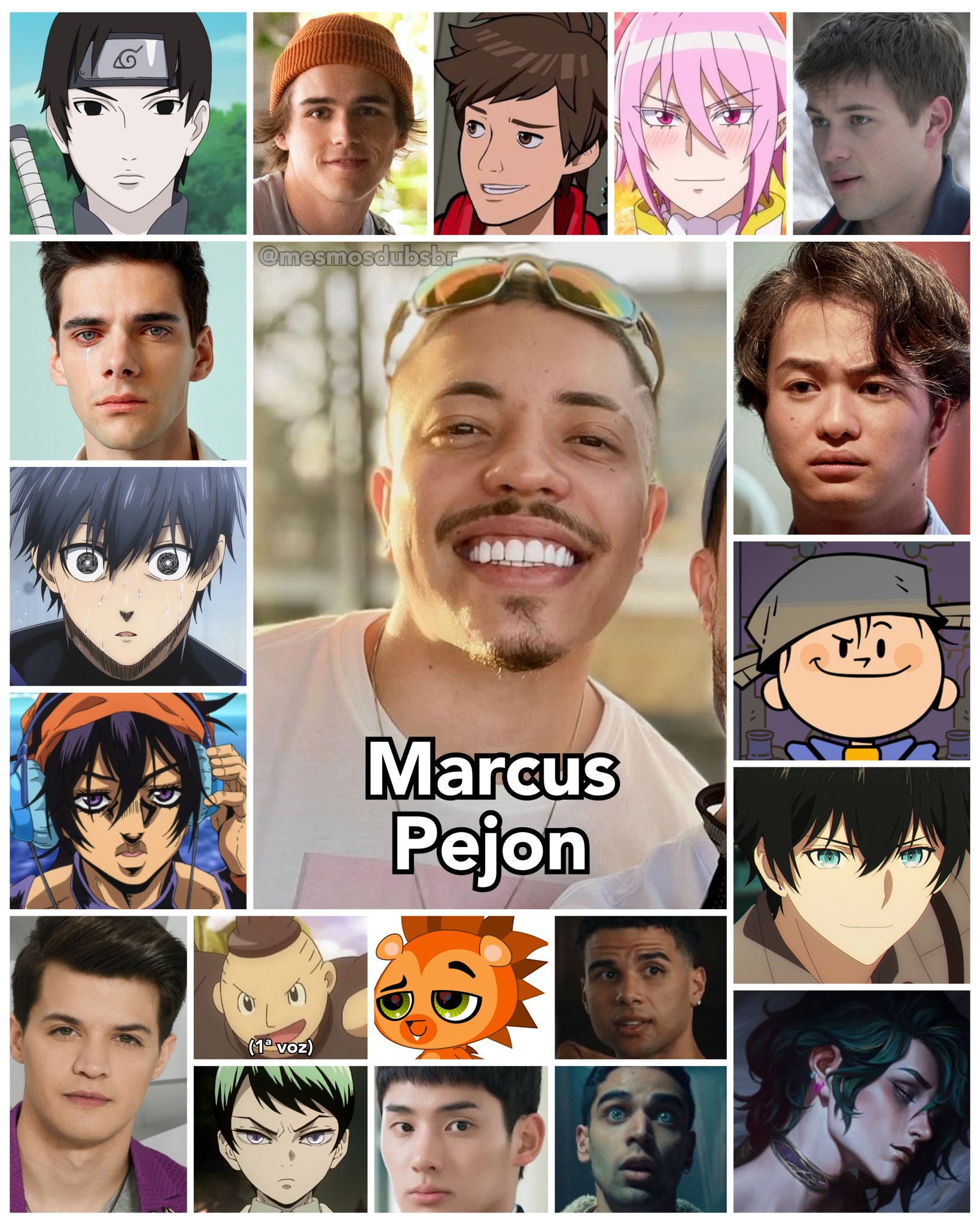 Personagens Com os Mesmos Dubladores! on X: É o brabo, não tem como! Dando  do que falar no ramo da dublagem nesses últimos anos, Marcus Pejon é um  excelente artista, se destacando