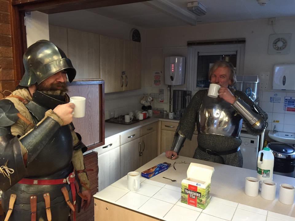 Sometimes you just need a cuppa. 

#TheExiles #Carlisle #Fioredeiliberi #HEMA #Medieval #Fiore #Knight #martialarts #medievalcombat #Cumbria #Cumberland #historicaleuropeanmartialarts #15thcentury #Sword #longsword #spada #armour #armor #cuppa #cuppatea