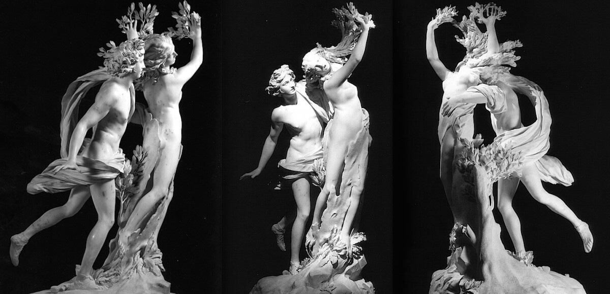 naughtyconey's tweet photo. "ประติมากรรม Apollo และ Daphne โดย Bernini" เสียงทุ้มเอ่ยพร้อมหาข้อมูลเพิ่มเติม ผลงานชิ้นนี้มีขนาดเท่าของจริง เบอร์นีนีต้องการจัดตำแหน่งเพื่อให้เมื่อเข้าไปในห้องในตอนแรก เราจะเห็นเพียงอพอลโลจากด้านหลังและจะค่อย ๆ ปรากฏร่างแดฟนีเมื่อเดินเปลี่ยนมุมมอง https://t.co/ObX61hScY2