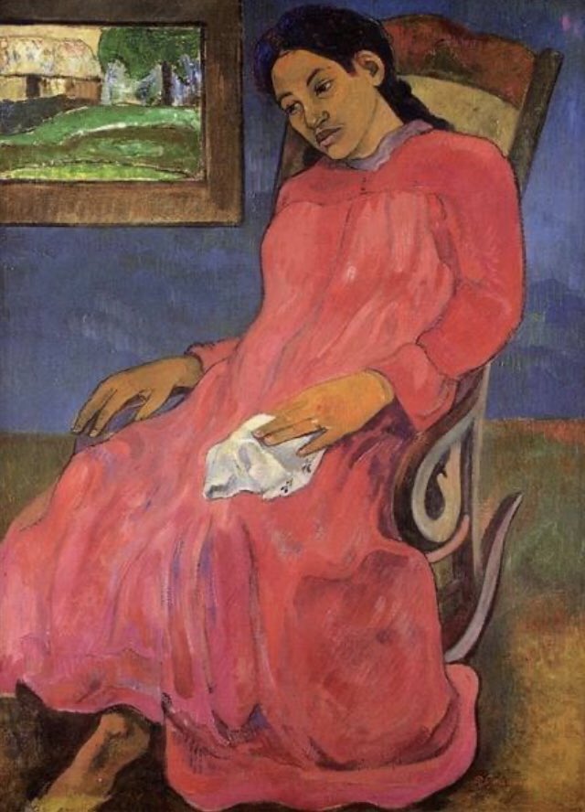 juditibarcelona's tweet photo. #Gaugin
Melancolia 1891 https://t.co/yLT2zPtw0p