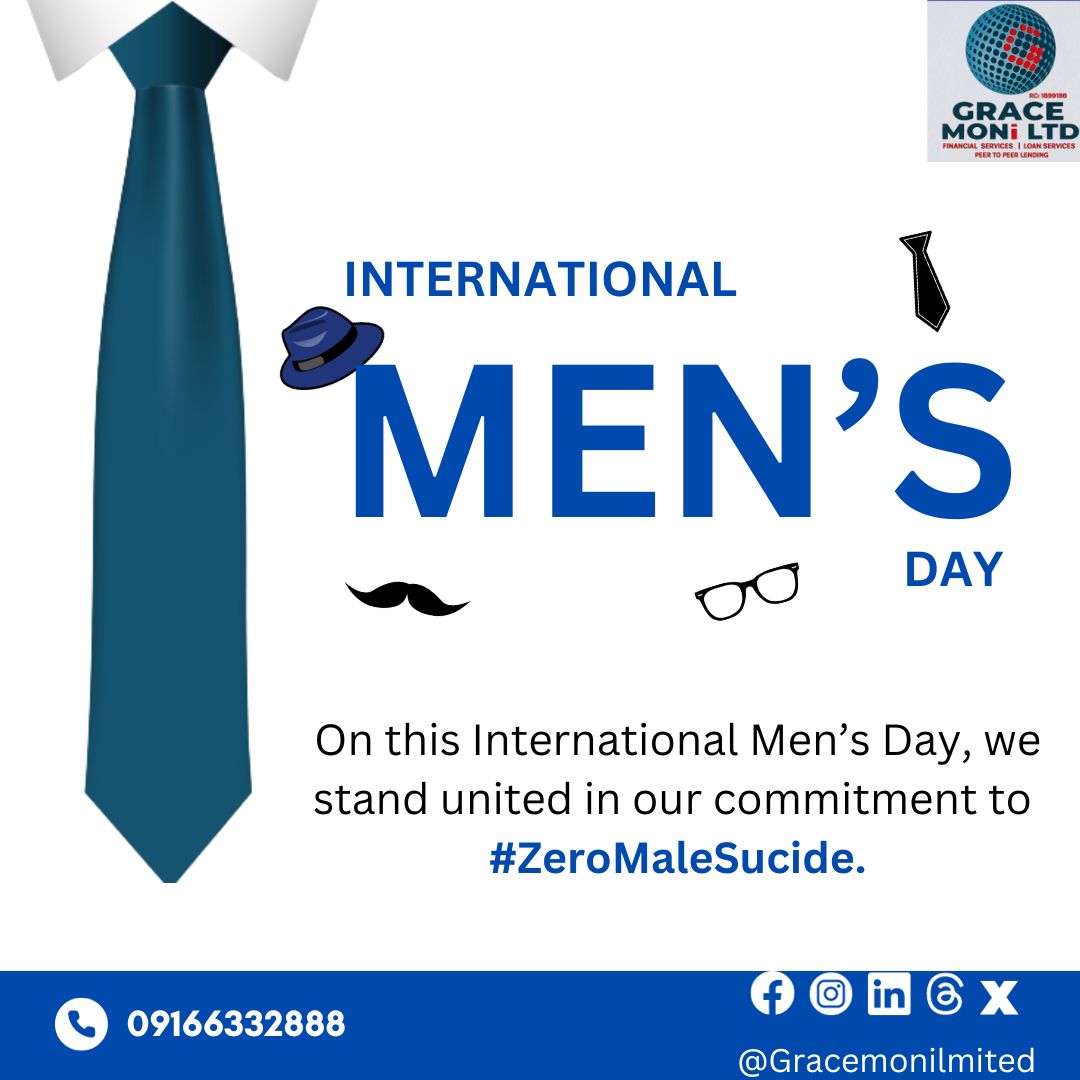 gracemoni_ltd's tweet photo. Celebrating all Men - Happy International Men's Day.
We appreciate your positive contribution to our society.
#Celebrating
#IMD2023
#InternationalMensDay
#gracemoniltd
#yourfinancialfriend
ILEBAYE ODINIYA Ceec Blessing CEO Venita #AngelJBSmith Plateau #CynthiaNwadiora https://t.co/Nu81sgAncQ