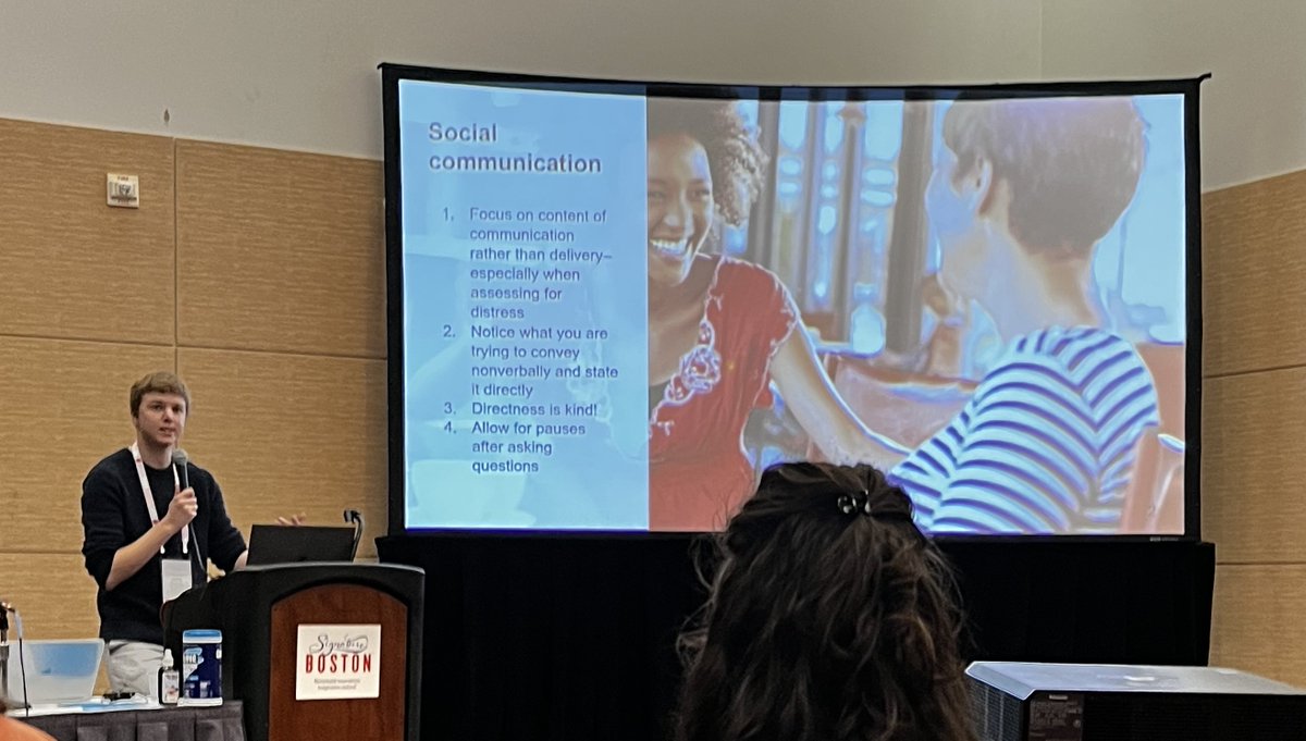 We are moving to more ND affirming language, but as we navigate through this we are always 'learning and unlearning'! A great talk delivered by Trisha Sha SLP and  Sam Brandsen, an autistic researcher, I took so much from this, thank you!#ASHA2023 <a href="/KkmSlt/">KKM_SLT</a> <a href="/RCSLT/">RCSLT 💙</a> @scft_yourfuture