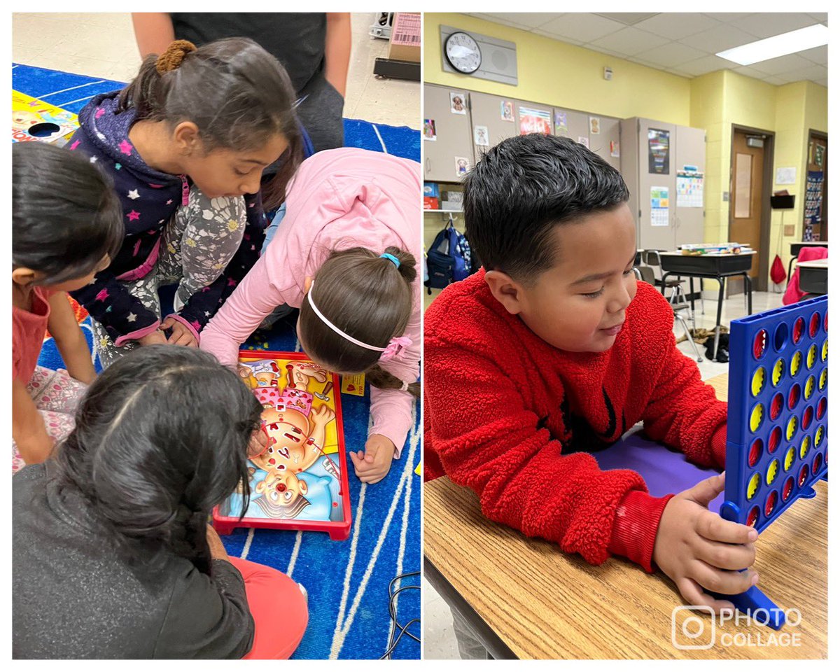 MrsCPaluch's tweet photo. These Bears had the best time on board game day celebrating their Bear Behaviors! The third graders loved playing games with the kindergarteners. @Mrs_MDiaz @D123Hannum #d123han https://t.co/CUjmsfUnf2