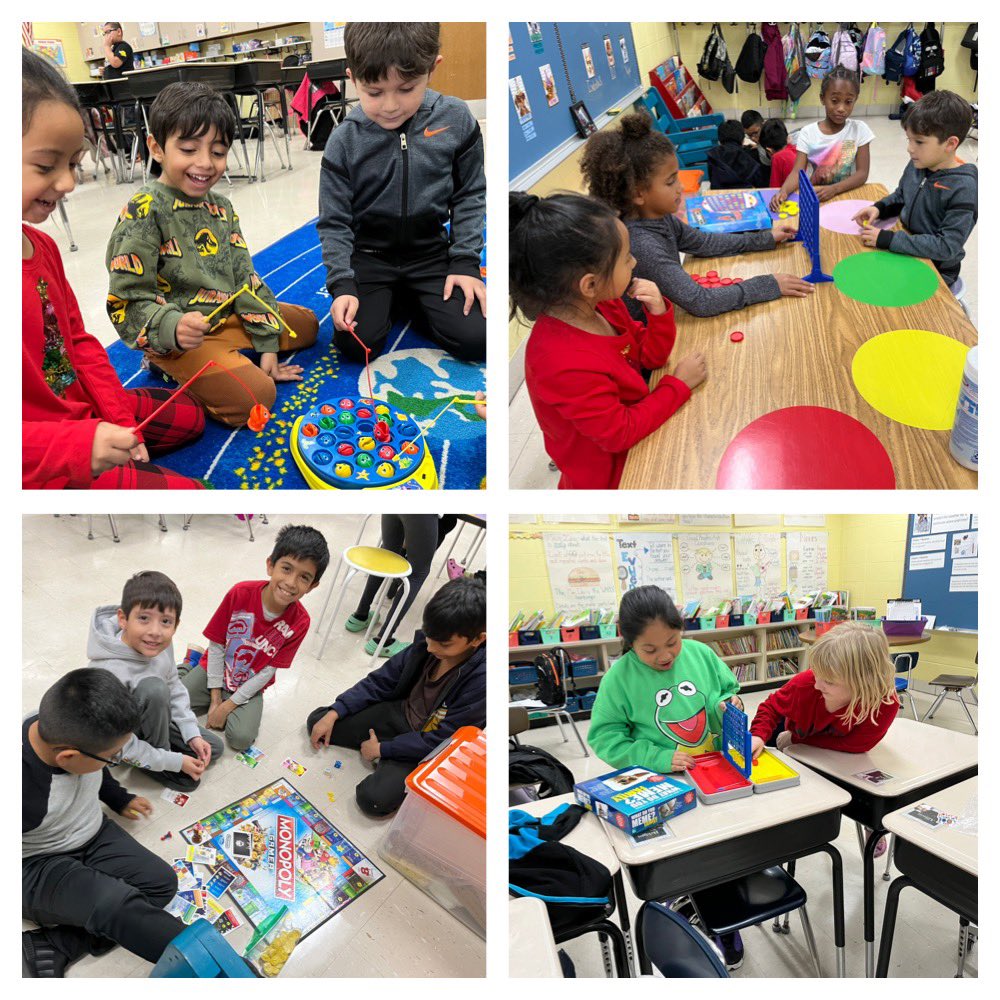 MrsCPaluch's tweet photo. These Bears had the best time on board game day celebrating their Bear Behaviors! The third graders loved playing games with the kindergarteners. @Mrs_MDiaz @D123Hannum #d123han https://t.co/CUjmsfUnf2
