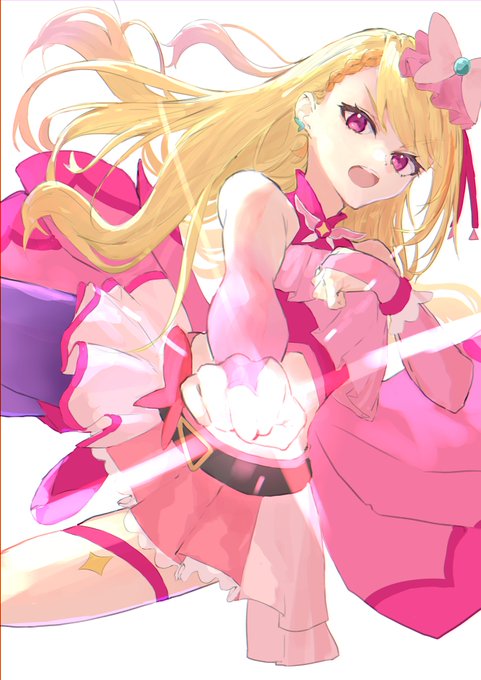 「magical girl pink eyes」 illustration images(Latest)｜4pages