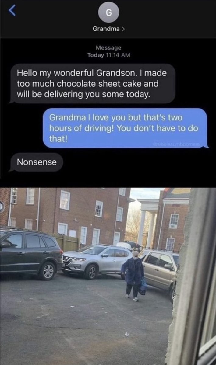 DudespostingWs's tweet photo. Huge Grandma W https://t.co/6UO5Mgnzyz