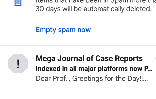 Dayibey's tweet photo. #predatoryjournal and #predatoryconference #scam No reputable #journal would ever beg you for #submissions! Here is a recent example mail I received from these #bastards. All such mails originate from same few bastards. It is #organizedcrime! 3/5 https://t.co/DECDCN8NN2