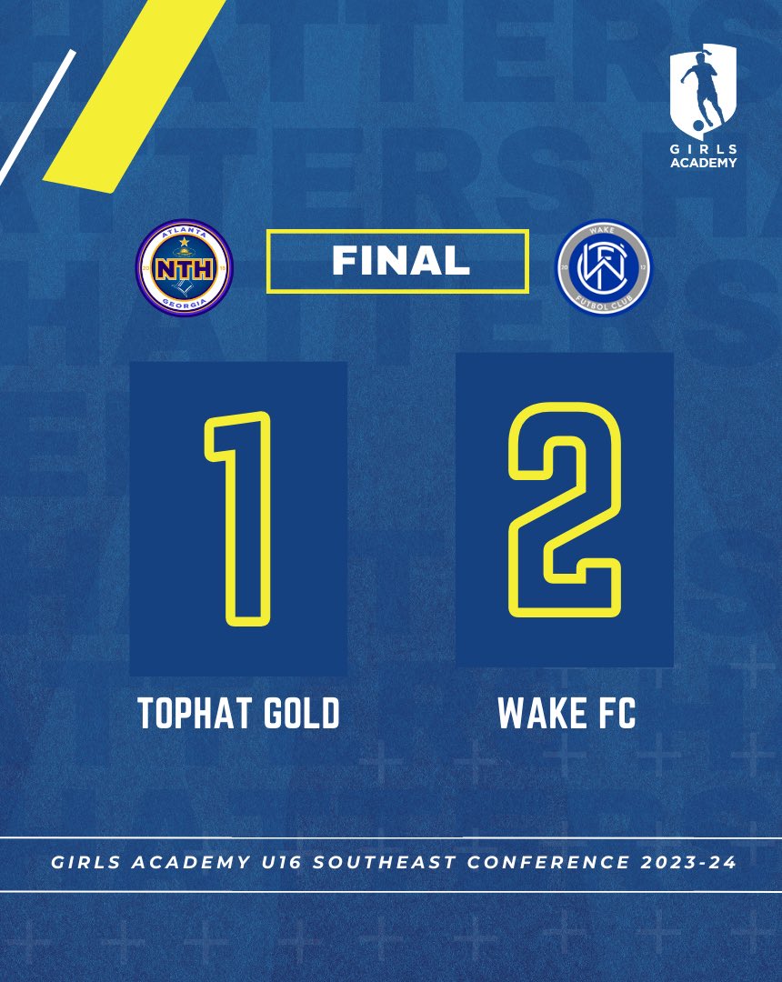 Not the result we wanted but this will refocus us and we’ll be ready to compete and win at Champions Cup. Hats off to @WakeFC2008GA for the win today. ⚽️@MaliMouk13 🅰️@avarod2027