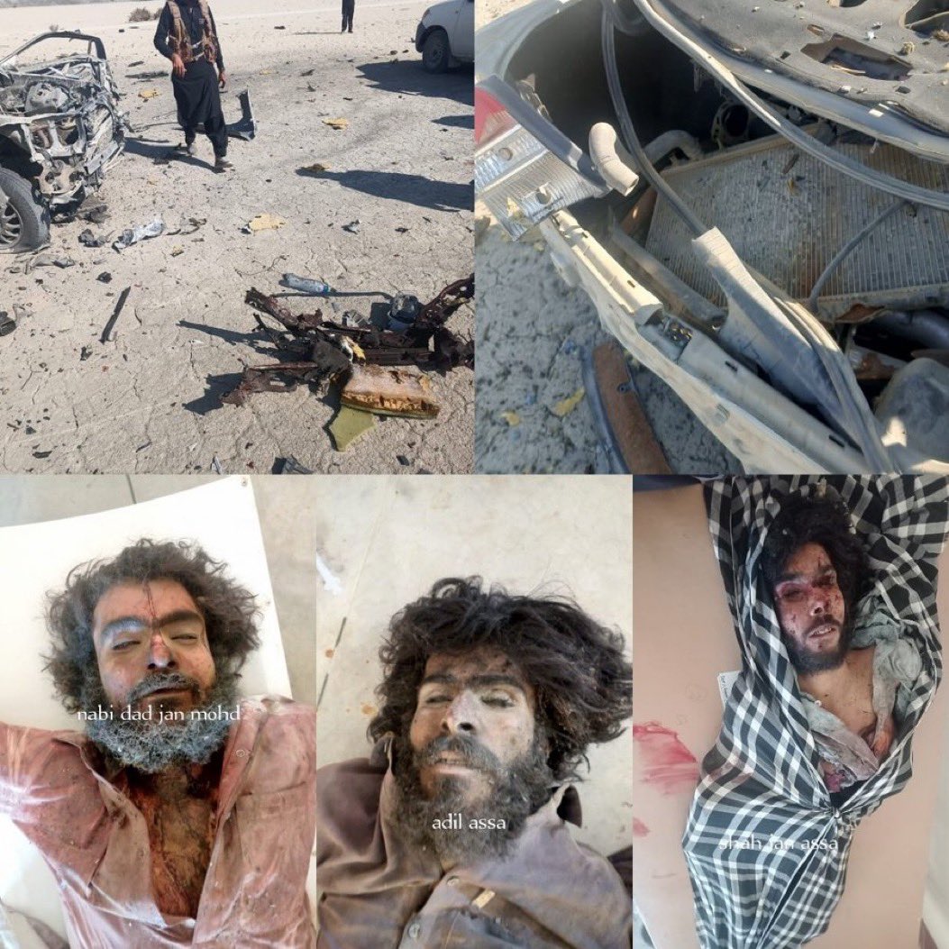 waheed_shahwani's tweet photo. کل جسطرح پاکستانی استعماری پنجابی فوج زیر حراست بلوچ نوجوانوں کو جعلی بم دھماکے میں اڑا کر ان کو شہید کیا یہ مکروہ عمل انسانیت و بلوچ دشمنی کی انتہا ہے۔ سرکاری طو�� پر جائے وقوع کی جو تصویر جاری کی گئی ہے اور جس طرح کا جھوٹ گڑھ کر غلط بیانی کی گئی ہے اس پوری کاروائی پر سوال اٹھتے ہیں۔ 
چونکہ بلوچستان مکمل طور پر غیراعلانیہ فوج کی مارشلائی گرفت میں ہے۔ سول انتظامیہ، پولیس  اور عدالتی نظام تتر بتر ہے اور مقامی سطح پر فوج کے کپتان، میجر اور کرنل رینک کے آفیسر کنٹرول کرتے ہیں۔ اسلئے ان سے آزادانہ اور غیر جانبدارانہ تحقیقاتی رپورٹ کی توقع رکھنا عبث ہے۔ 
اس واقعہ پر میرے یہ چند سوالات اس پاکستانی ایجنسیوں کے جھوٹ کے پلندے کے راز فاش کریں گے غور طلب ہیں اور پاکستانی فوج کی بلوچوں کے خلاف جنگی جرائم میں ایک اور اضافہ ہے۔ 
۱۔ تینوں نو��وانوں کی حلیے سے ظاہر ہوتا ہے کہ وہ کئی مہینوں سے حجام اور حمام کی شر سے محفوظ رہے ہیں۔ یعنی ان کو نہانے، داڑھی منڈوانے اور سر کے بال بنانے کی اجازت نہیں تھی۔ ان کے جسمانی ساخت سے لگتا ہے کہ وہ انتہائی نحیف ونزار ہیں۔ 

۲۔گاڑی کی جس شدت سے پرخچے اڑے ہیں اس نسبت ان نوجوانوں کی جسمانی ساخت کو ریزہ ریزہ ہونا چاہیے تھا لیکن ان کے جسم اس بڑے دھماکے کے بعد بھی سالم ہیں۔ لگتا یوں ہے کہ ان نوجوانوں کو پہلے قتل کیاگیا اور پھر گاڑی میں بم دھماکہ کرکے ان کی لاشیں وہاں پھینک کر یہ تاثر دیا گیا گویا یہ بلوچ مزاحمتی تحریک حرکت کے نتیجے میں شہید ہوئے ہیں۔ 

۳۔ سوال یہ اٹھتا ہے کہ یہ نوجوان اس گاڑی میں کہاں سے آرہے تھے اور کہاں جارہے تھے۔  کیا ان کی گاڑی رکھنے کی استطاعت تھی۔  کب آخری دفعہ ان کے کسی عزیز وقریب نے ان کے گاؤں میں دیکھا تھا۔ بلوچستان کے گاؤں اور شہر قلیل آبادی پر مشتمل ہیں اور ہر آدمی ایک دوسرے سے شناسا ہے ک��ا کوئی ایسا معتبر گواہ ہے جو اس بات کی گواہی دے سکے؟

۴۔اس بات کی تو گواہی بہت سارے لوگ دیں گے کہ ان نوجوانوں کچھ مہینے پہلے پاکستانی استععماری ایجنسیوں نے اغوا کیا اور اب ان کی لاشیں بازیاب ہوئیں۔  یہ تین مہینے کہاں رہے اور یہ گاڑی انہوں نے کہاں سے حاصل کی؟
سرکار اپنے جھوٹ کو چھپانے کیلئے ان معصوم بچوں پر چوری کاالزام بھی لگا سکتے ہیں کیونکہ ایک جھوٹ کو چھپانے کیلئے کئی جھوٹ بولنے پڑتے ہیں۔  

اسلئے یہ ساری کاروائی اور ان معصوم بچوں کا قتل سرکار پاکستان کے سر ہے۔  اور جھوٹ سے سچ کو کسی طرح شکست نہیں دی جاسکتی۔ 
سچ کا راستہ طویل اور کھٹن ہے لیکن کامیابی یقینی ہے۔