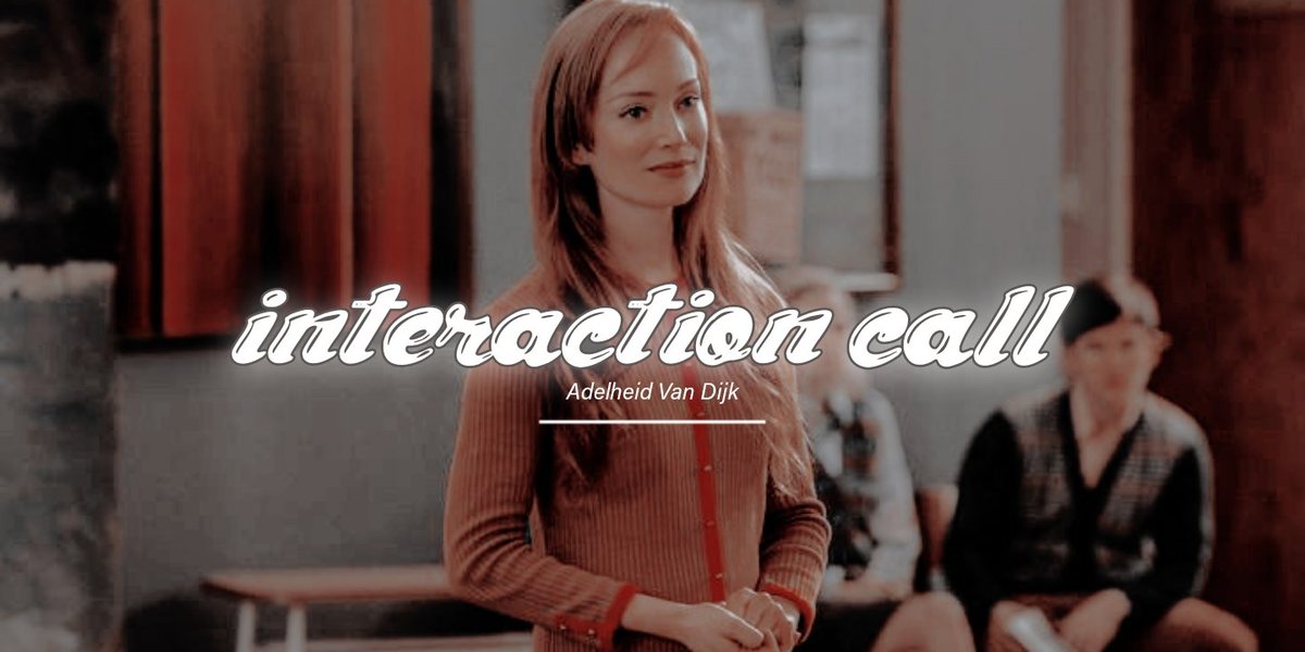 ㅤㅤ
ㅤㅤㅤㅤㅤㅤ𝒊𝐧𝐭𝐞𝐫𝐚𝐜𝐭𝐢𝐨𝐧 ㅤㅤ⋆ ㅤㅤ𝒄𝐚𝐥𝐥
ㅤㅤㅤㅤㅤㅤ———————ㅤㅤ𖥸
ㅤㅤㅤㅤㅤ♡ para unaㅤㅤㅤ m͟e͟n͟c͟i͟ón.
ㅤㅤㅤㅤㅤㅤㅤ↱↲ para ᴅɪғᴜɴᴅɪʀ.
ㅤㅤ