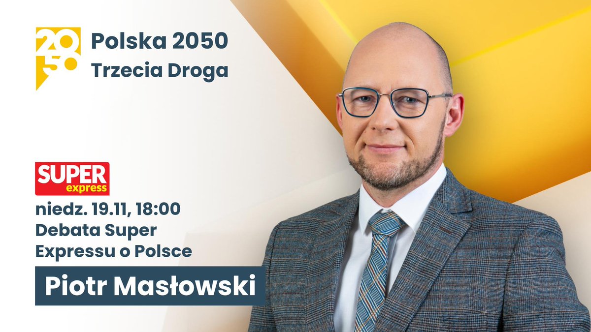Zapraszamy na dzisiejsze spotkanie medialne z @Piotr_Maslowski o 18:00 w @se_pl #PL2050wMediach