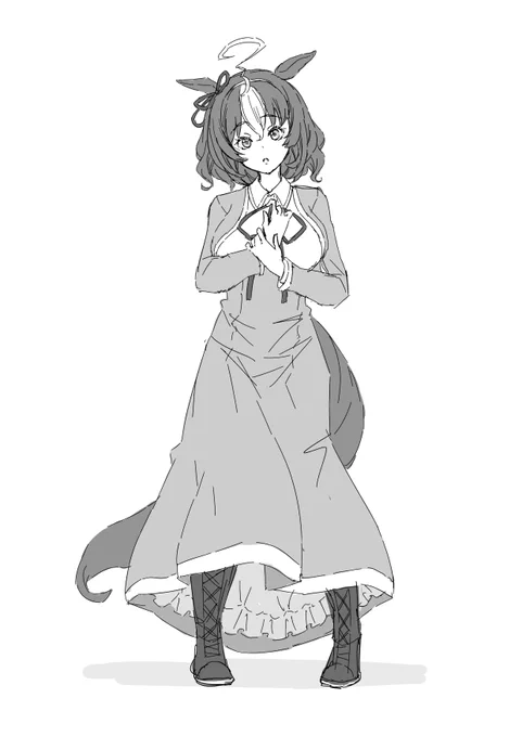 3年くらい前に描いたあまんちゅ!風メイショウドトウ 