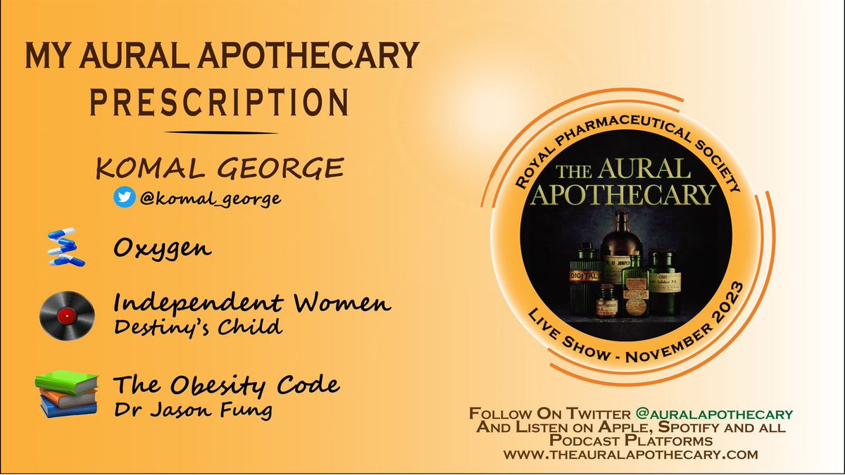 A recap of our last show live at the #RPSConf23 up on the website now - theauralapothecary.com/blog/the-3-apo… and our guests choices!