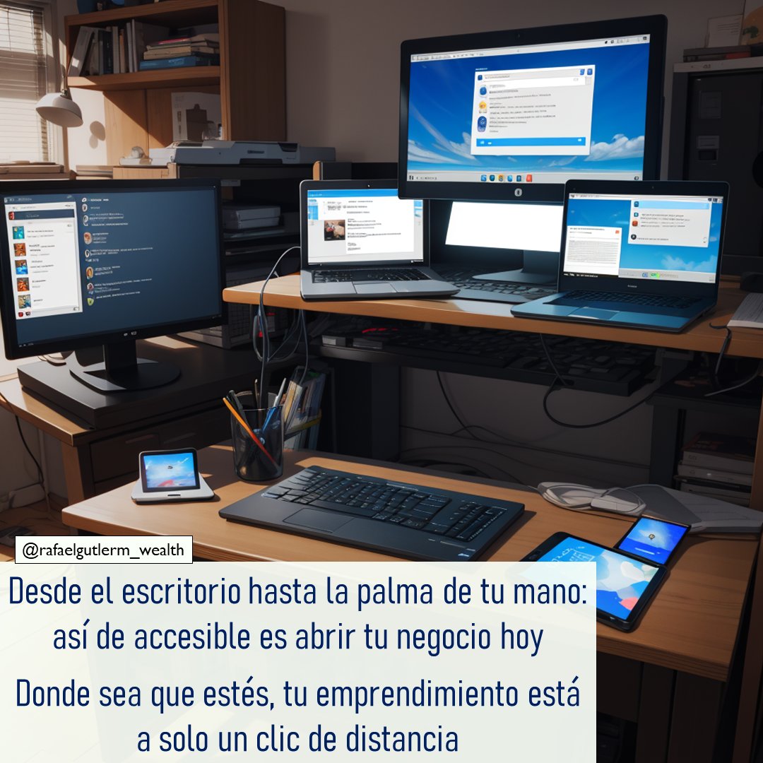 No hace falta alquilar o comprar un local para tener un negocio, basta con tener electricidad en casa y conexión a Internet. Se llega a más gente, 24/7 y se ahorra en locales y gasolina o transporte público.

#negociosonline #emprender #trabajardesdecasa