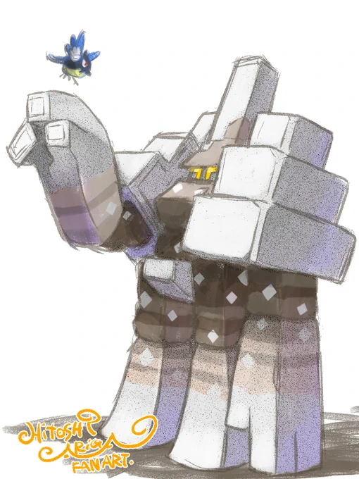 自宅の新環境で描いた ココガラ&キョジオーン らくがきファンアートです