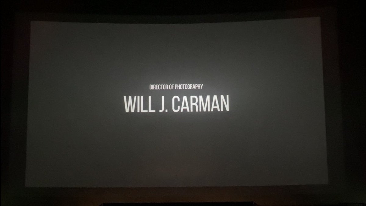 It was the premiere of my first feature film as DOP last night - All Roads Lead To Home. 
Pretty surreal to see your name on a mahoosive IMAX screen!