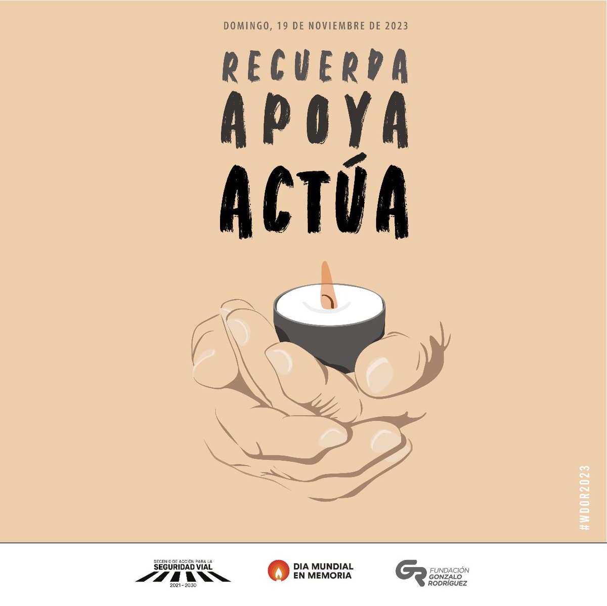 fundaciongonchi's tweet photo. Hoy conmemoramos el día que no queremos ver más en nuestro calendario: el #DíaMundial en #memoria de los fallecidos por #SiniestrosDeTránsito. Apoyando a las comunidades enteras; y redoblando nuestro trabajo para una #movilidadsegura
#WDoR
#30YearsOfRemembrance https://t.co/4Z24nMGEv6