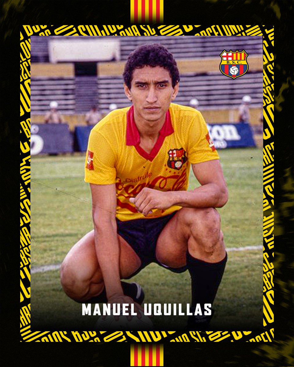 BarcelonaSC's tweet photo. Feliz Cumpleaños Manuel Uquillas 🎉 

⭐ Delantero Campeón 1987 - 1989 - 1991 - 1995 - 1997 / Subcampeón Copa Libertadores 1990.

#GloriaBSC #ElMatador https://t.co/fTQbpwZEOi