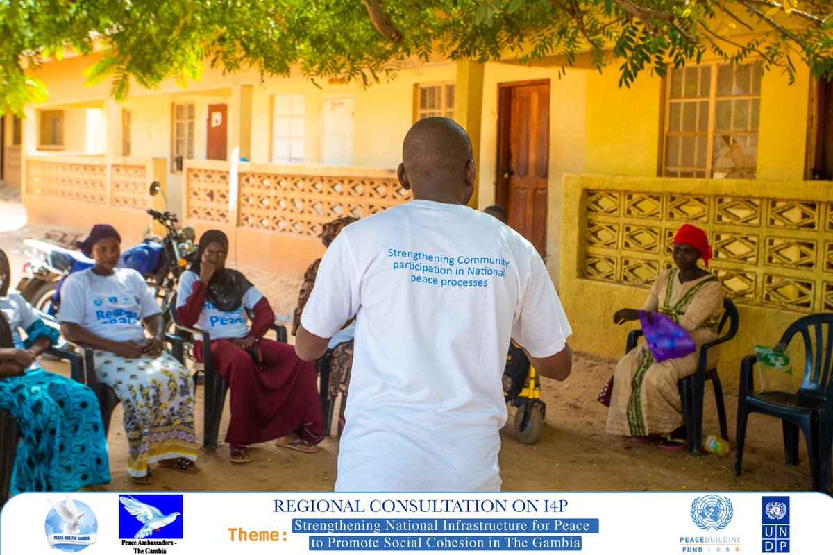 PeaceHubGMB's tweet photo. Supporting the #I4P is supporting sustainable peace and without peace every development endeavor becomes futile.

✅ Education
✅ Employment 
✅ Infrastructural Development etc.

Remain a dream without peace. So #ISupportPeace 

🗣️ Yankuba Darboe https://t.co/9XZSfWS9MK