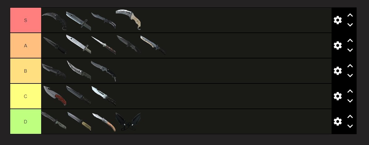 empcsgo's tweet image. Melhores facas do cs imo