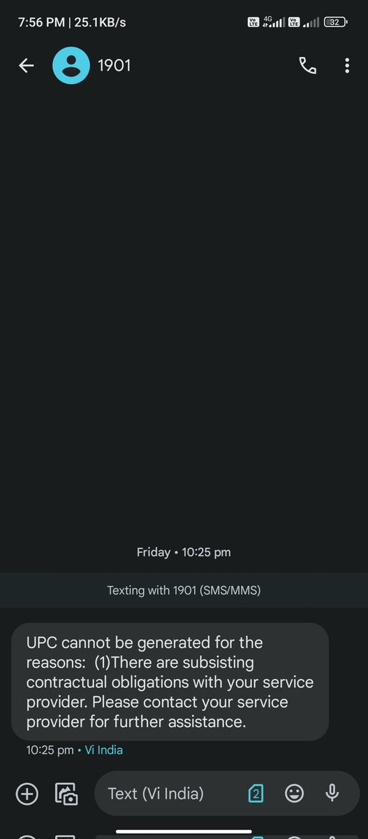 ShaikhA51573636's tweet image. @TRAI @ViCustomerCare Struggling with VI&apos;s UPC code and persistent network issues for the past 5 months. @ViCustomerCare, the delay in resolving the problem is disheartening. Can we find a solution to improve our experience? #VIUPCIssue #NetworkTroubles