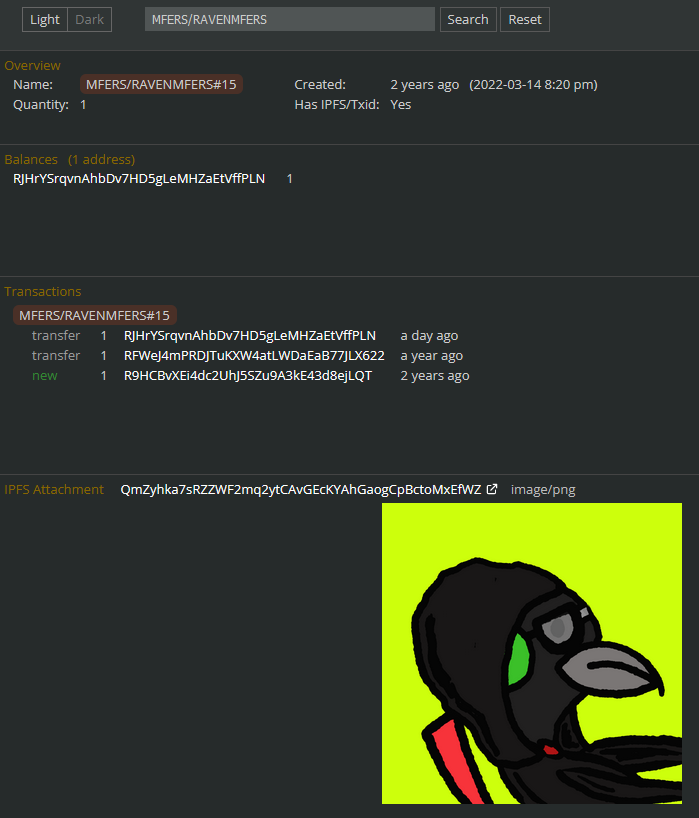 ImLinker's tweet photo. Go drop your Ravencoin address mfers!
I've transferred Raven Mfer #15 from the OG collection to @lll0lll0lll0l for a giveaway!
Along with Raven Mfer #15 you'll also be winning a #BYONDFORMS asset!
Psst...
The first 10 people to drop their Ravencoin wallet address will automatically win 69 LINKER/GOBUILDSOMETHINGMFER tokens so be quick!
Kaw-Kaw! π¦ββ¬
#Ravencoin $RVN