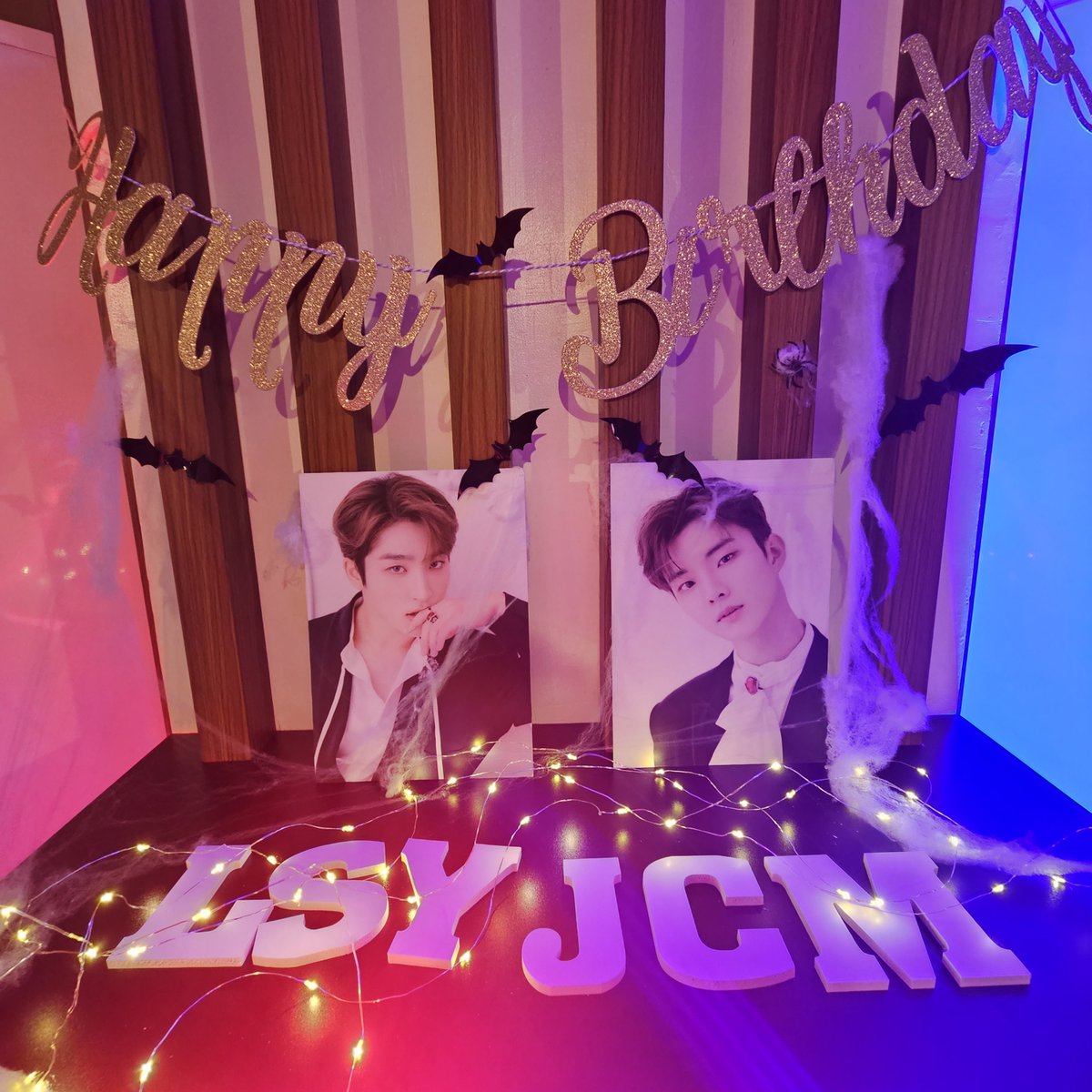 harabeomjji's tweet photo. happy sangkyu day!!! 🎉 thank you for a very fun night 🍻 #SurviveTheNightBSE https://t.co/Uek8BrcOwq