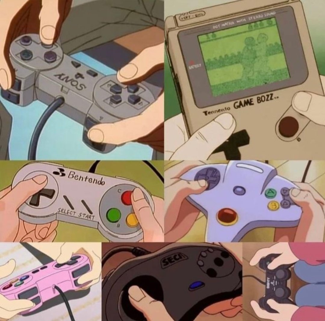 THELEGACYOFSEGA's tweet photo. Video game controllers and one Game Bozz in anime! https://t.co/R1GOPsU22w