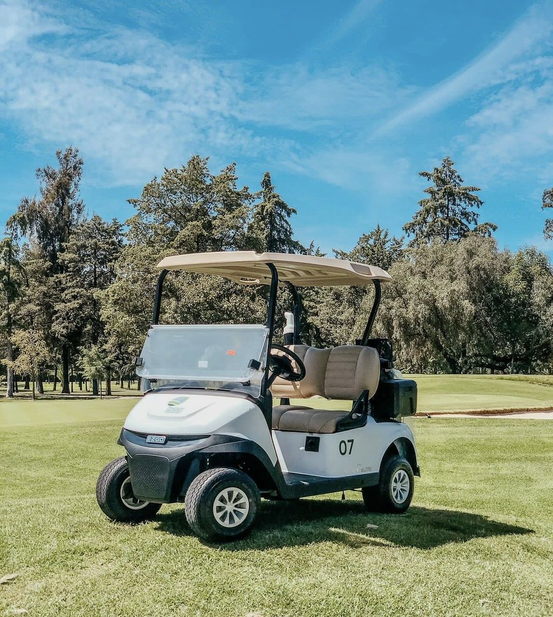 When life gives you fairways, make it a day on the green. Our E-Z-GO is ready for some sunny, Sunday fun! ⛳

📷: @tecnogolf 

#EZGO #ItsGoodToGo