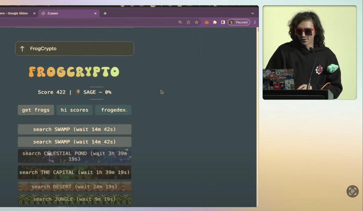 Pretty cool to see Pablo🐧 bringing ZuPass (& the addictive FrogCrypto) to the masses as one of the @EthGlobal Istanbul Finalists for Lens & Frens! So cool to see awesome Zuzalu tools providing value for more communities too 🥰 Congrats to all the hackers, finalists, and prize…
