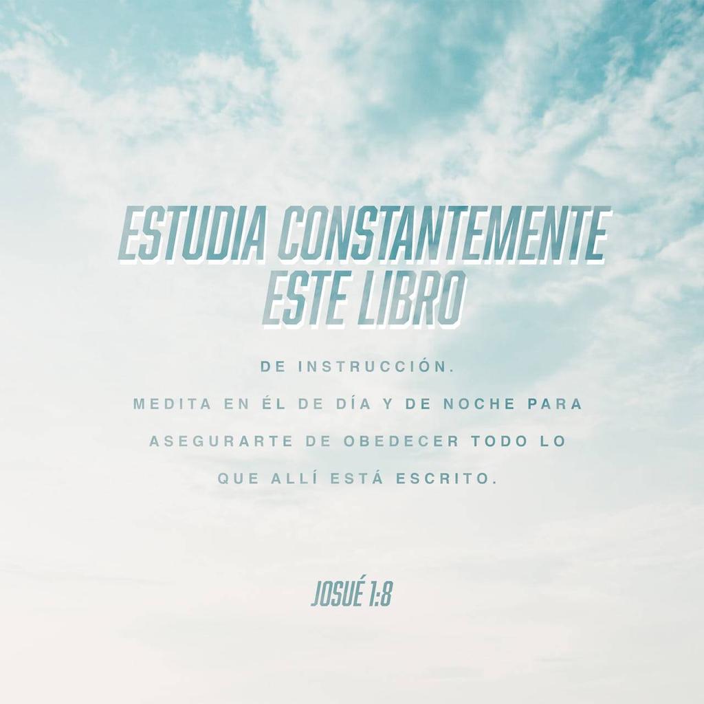 JuaxCastell's tweet photo. Medita día y noche el libro de esta ley teniéndolo siempre en tus labios; si obras en todo conforme a lo que se prescribe en él, prosperarás y tendrás éxito en todo cuanto emprendas. 

JOSUÉ 1:8
#BDS https://t.co/R5tAUTW9Lk
