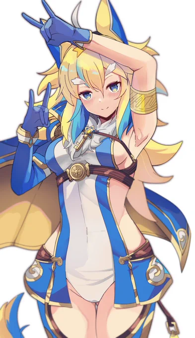 きつねポーズフェルル