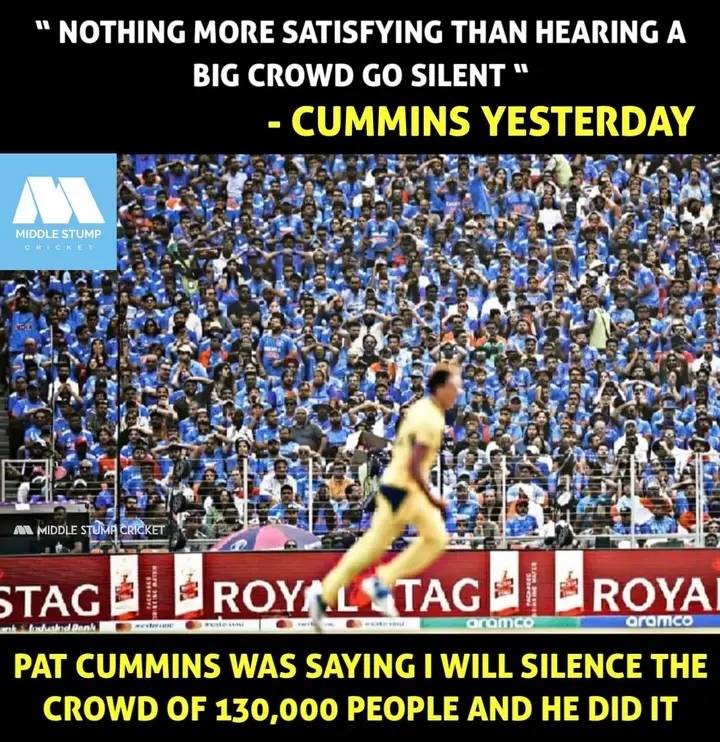 Cricsudip12's tweet photo. That's the the bottom-line at the moment...

#INDvsAUSfinal 
#ICCCricketWorldCup https://t.co/xAyEmWGZfg