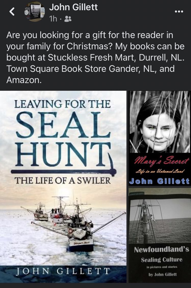 sleepycovetales's tweet photo. Are you looking for a gift for the reader in your family for Christmas?
My Dad’s books can be purchased at Stuckless’ Fresh Mart in Twillingate(Durrell)NL,Town Square Book Store in Gander,NL & also Amazon for that convenient to your door or ship to your family & friends #NLauthor https://t.co/gUc9aUsoVS