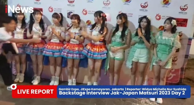 chant only today saat jkt48 manggung di jakjapan matsuri disinggung member ske48 saat wawancara tadi 😂